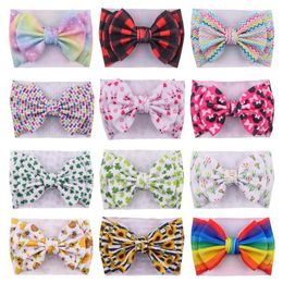 2021 new Halloween Christmas baby headbands cartoon large bows girls headbands Infant designer headbands baby girl hair accessories