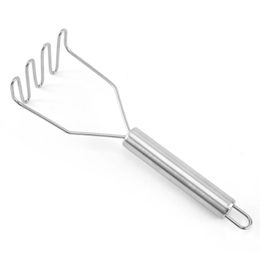 Stainless Steel Wave Shape Potato Masher Cutter Tool Kitchen Gadget Tools Sweet Mashers