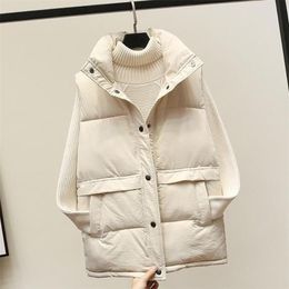 Autumn Winter Selling Sleeveless Jacket Women Korean Fashion Casual Female Nice Warm Womens Vest Outerwear BP84581 211120