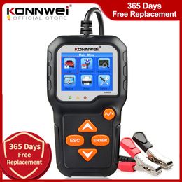 KONNWEI KW650 Car Motorcycle Battery Tester 12V 6V Battery System Analyzer 2000CCA Charging Cranking Test Tools for the Car