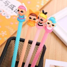 Cute Creative Cartoon Gel Pens Students Writing Tool Black Ink Office Accessories Pen Learning School Stationery Supplies 0450