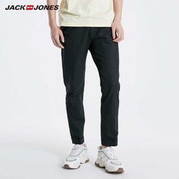 JackJones Men's Ankle-length Cotton Linen Fabric Casual Pants Basic Trousers 219114542 X0615