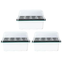 seed growing trays Canada - Planters & Pots 3Pcs Plant Growing Trays Seed Starter Moving Propagation Kit