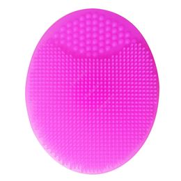Soft silicone Cleaning Pad Wash Face Facial Exfoliating Brush SPA Skin Scrub Cleanser Tool DAS125