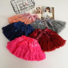girl garments UK - Skirts 2021 Kids Tutu High Quality Boutique Puffy Mini Skirt Wholesale Elastic Waist Fashion Girls Garments Dancing Wear