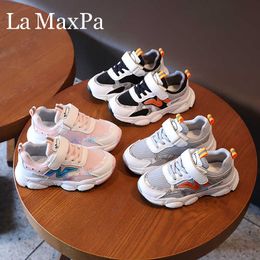 Size 27-37 Children Casual Shoes Kids Boys Shoes Fashion Mesh Breathable Sneakers Sport Shoes for Girls Soft Bottom Sneakers G1025