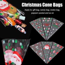 christmas cellophane cone bolsas