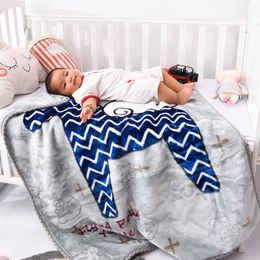 The latest 100X125CM blanket, a variety of sizes and patterns to choose from, baby double-layer thick Raschel children blankets