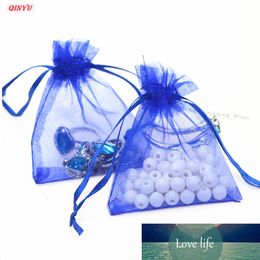 50Pcs Organza Gift Bags Jewellery Bags Packing Drawable 7x9 9x12 10x15 11x16 13x18 Sachet Organza For Wedding/Communion Decor 5z