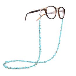 Bohemian Blue Stone Beads Glasses Chain Fashion Women straps sunglasses glasses accessories