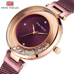 Ladies Watch MINIFOCUS e Quartz Lady Wrist Dres's Wristwatch Brand Luxury Fashion Relogio Feminino 210616
