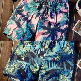 Shorts Men Casual Printed Summer Loose Chic Knee Length Plus Size 4XL Mens Korean Style Harajuku Quick Drying Couples Ulzzang C0222