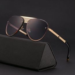 Men Black Polarised Sunglasses 2021 Fashion Luxury Brand Oval For Women With Box Big Frame Vintage