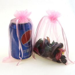 15x20cm Pink Customize Organza Jewelry Bags Bolsitas De Regalo Para Boda Packaging Sachet 100pcs/lot Wholesale Bag