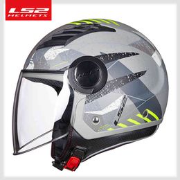 OF562 airflow motorcycle vintage 3/4 open summer jet scooter half face motorbike LS2 helmets