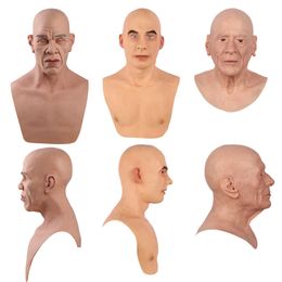 Eyung Realistic Silicone Mask Halloween Charles Party Full Head Masquerade Male Props Crossdresser Drag Queen Masks Christmas Q0806