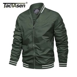 TACVASEN Casual Jacket Men's Spring/Fall Pilot Style Coats Army Bomber Jackets Wind Baseball Jacket Outerwear Overcoat Boys 210928