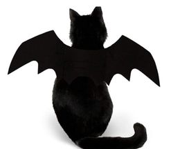 Pet Cat Bat Wings for Halloween Costume Party Decoration Puppy Collar Leads Cosplay Cute Dog Dress Up Accessories Black