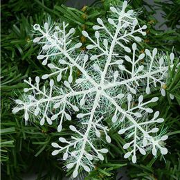 3pcs/lot Christmas Decoration Snowflake Christmas Tree Ornament Plastic Snow Flake Artificial Snowflake Decoration Party Supplies XVT0538