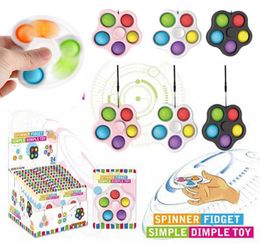 Stati Uniti Stock Personal Dicom Person Fidget Spinner Toys Pop Push Flip Spinning Fidget Giocattoli