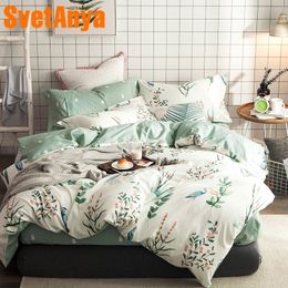 Svetanya Cotton Bedding Sets 4in1 (flat bedsheet pillowcase and Duvet cover) Y200417