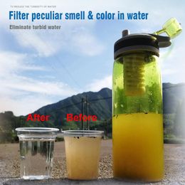 770ML Outdoor Drinkware Portable Water Purifier Bottles Survival Drink Directly Bottle Camping Emergency Life Philtre Kettle YL263