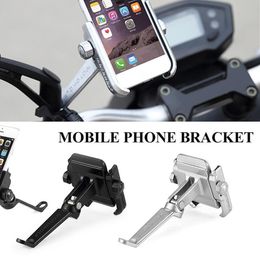 Motorcycle Rearview Mirror Cell Phone Holder Stand Support Handlebar Bike Moto Mount Holder car