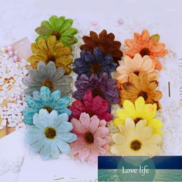 Decorative Flowers & Wreaths 20pcs Fake Sunflower For Home Decor Gifts Diy Christmas Garland Scrapbooking Silk Daisy Artificial Plants Wall