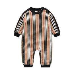 New Baby Striped Rompers Spring Autumn Baby Long Sleeve Jumpsuits Toddler Cotton Onesies Kids Rompers Infant Clothes