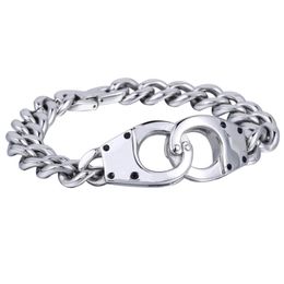 Link, Chain 11mm Cuban Link Bracelet 316L Stainless Steel Silver Tone Bracelets For Men Boys Fashion Jewelry Gifts HHB398