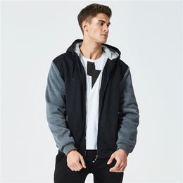 Winter Thick Hoodies Men Zipper Hooded Coat Brand Mens Tracksuit Sweatshirt Patchwork Jackets Warm US/EUR Plus size Fleece Hoody LJ201222