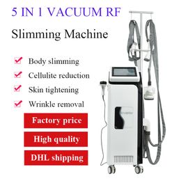 5 in 1 body slimming machine with vacuum roller RF handle skin lifting beauty equipment