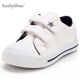 KushyShoo Baby Sneakers Toddler Children Boys Girls Shoes Solid Star Double Hook Kid Boy X0703