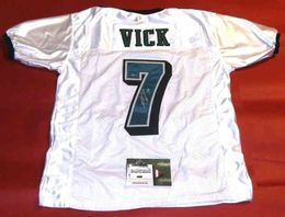 Custom Football Jersey Men Youth Women Vintage WHITE MICHAEL VICK Rare High School Size S-6XL or any name and number jerseys