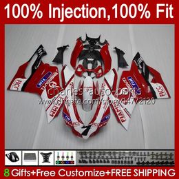 Injection Mold Bodys For DUCATI Panigale 899S 1199S 899-1199 12-16 Bodywork 44No.15 899 1199 S R 12 13 14 15 16 899R 1199R 2012 2013 2014 2015 2016 OEM Fairing glossy red