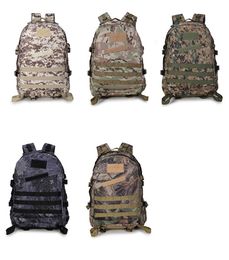 45L 3D Outdoor Sport Tactical Climbing Mountaineering Backpack Camping Hiking Trekking Canvas Camo Rucksack Travel Bag 148 X2