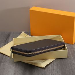 Wallets zippy for Women and Man Long Leather bags Purse Credit Card Screens Banknote Cheque Storage Area Foldable Wallet