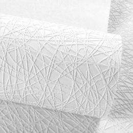 Non woven wallpaper Modern simple white 3D Wallpaper high grade abstract line bedroom living room background wallpaper