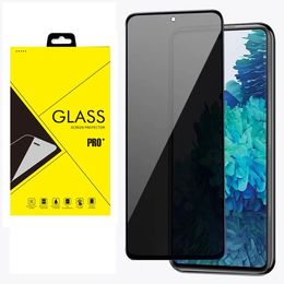 Anti-spy Privacy Full Cover Tempered Glass Protector Silk Printed For Samsung Galaxy A10S A20S A30S A50S A70S A80 A90 100pcs/lot In retail package