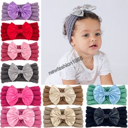 Fashion Baby Girls Headband Hair Accessories Bows Hairbands Headwear Bow Knot Elastic Turban Toddler Bandage Ribbon Headbands