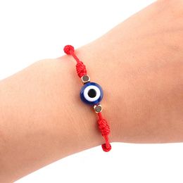 Hand-woven Rope Chain Link Bracelets Turkish Blue Evil Eye Bracelet for Women Men Lover Fashion Jewellery