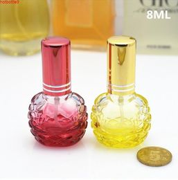 10 pcs Free Shipping 8 ml Bl Ball Glass Spray Perfum Bottle Pink yellow Blue Wed Purple Empty Packaging Perfume Bottleshigh qualtity