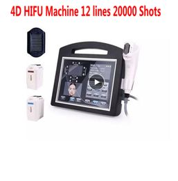 professional 4D HIFU machine 12 lines 20000 Shots High Intensity Focused Ultrasound Face Lifting Skin Tightening Anti-Aging Body Slimming