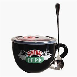 Friends TV Show Series Central Perk Ceramic Coffee Tea Cup 650ml Cappuccino Mug Anniversary Gifts For Frien 210804