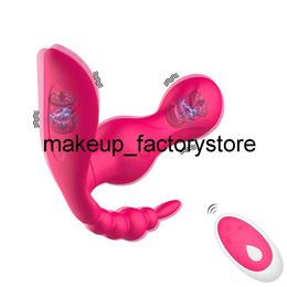 Massage 3 in 1 Wireless G Spot Remote Control Vibrator for Women Anal Clitoris Stimulator Wearable Panties Dildo Sex Toys For Adults