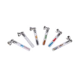 Colorful Diamond Filter Handmade Glass Pipes Preroll Rolling Cigarette Cigar Smoking Portable Herb Tobacco One Hitter Catcher Mouthpiece Tip Mouth Holder DHL Free