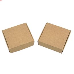 DHL 500pcs/lot Free Shipping Brown Handmade Soap Paper Carton Boxes Wedding Gifts Packaging Kraft Paperboard Boxhigh quatity