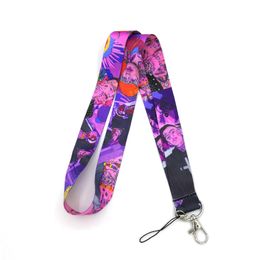 100pcs RE251 Lil peep fans Neck Lanyard keychain Mobile Phone Strap ID Badge Holder Rope Key Chain Keyrings cosplay Accessory