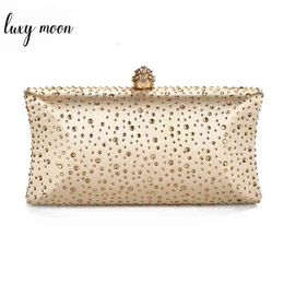 Gold Bags for Women Green Clutch Purses and Handbags with Rhinestone Wedding Shoulder Ladies Evening Bag Zd1300