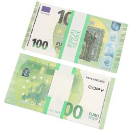 New Fake Money Banknote 10 20 50 100 200 US Dollar Euros Realistic Toy Bar Props Copy Currency Movie Money Faux-billets205xD2C1